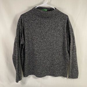 Womens Black/Grey Uniqlo Medium Turtle Neck Sweater